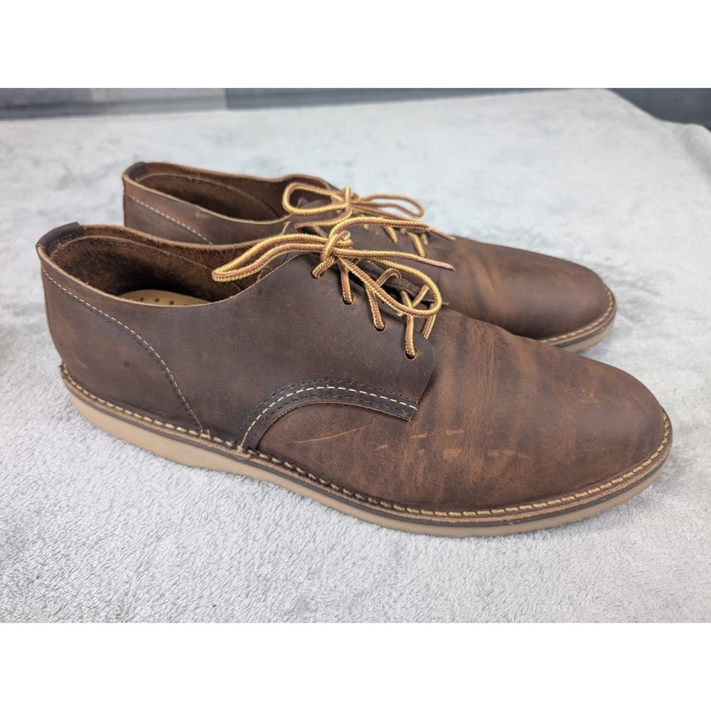 Red Wing Shoes Oxford Brown Leather Men Size 13 Casual Lace Up Comfort 3303